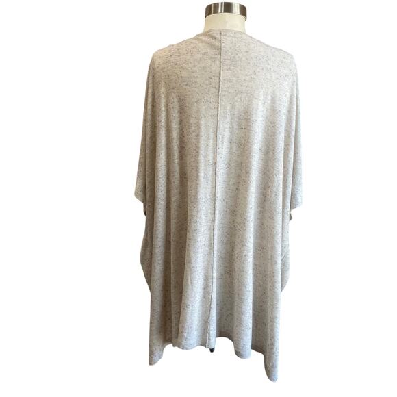 Pure J. Jill Cream Speckled Open Front Linen Silk Blend Cardigan Size M/L - Picture 3 of 9